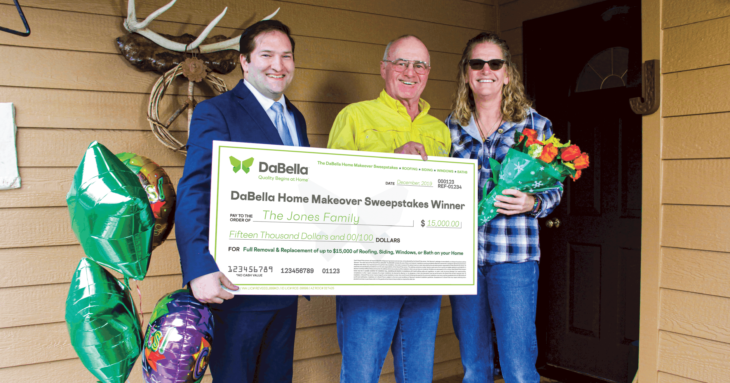 2019 Sweepstakes Winner: The Jones Family