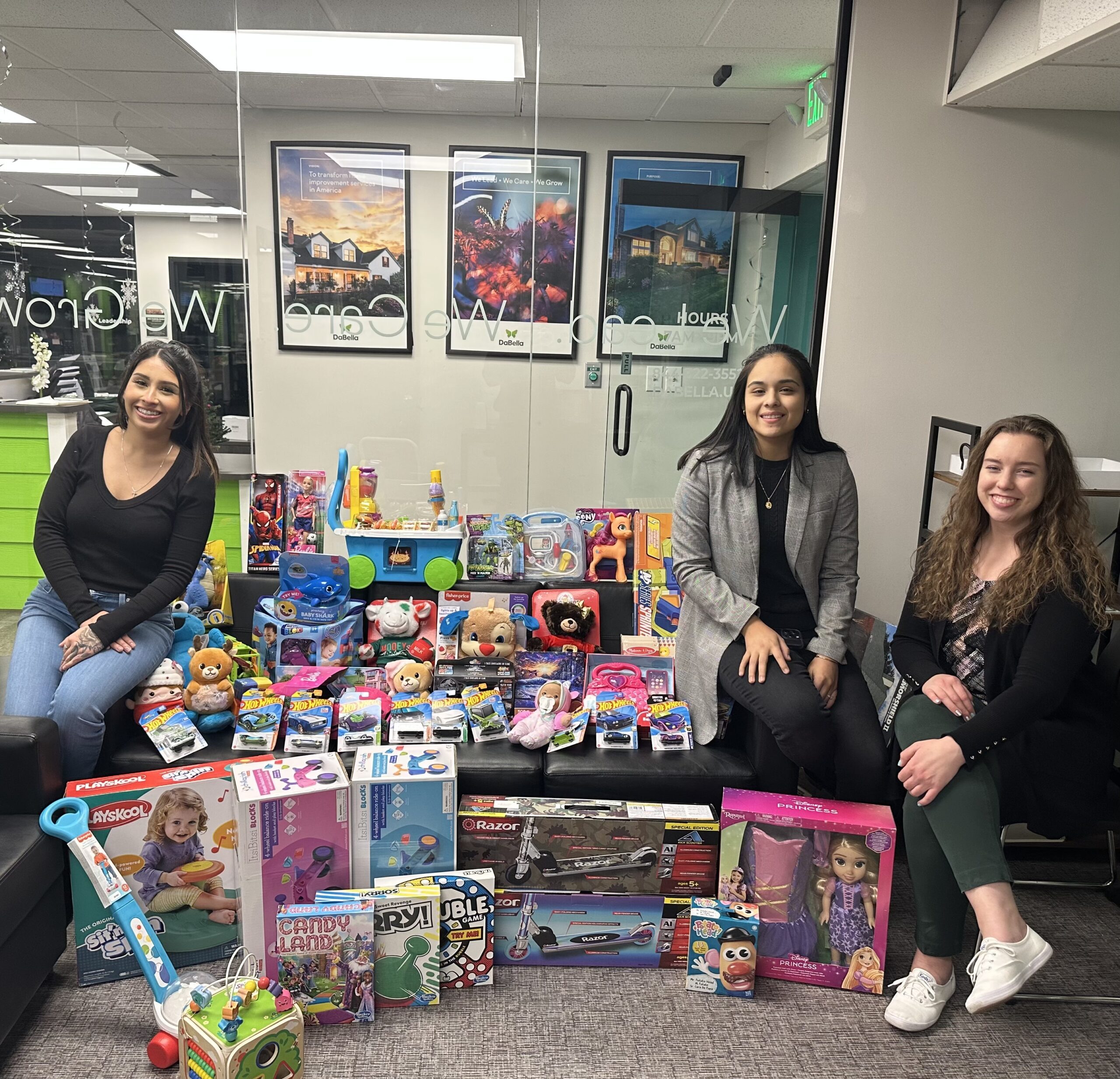 DaBella's denver team donated to the food bank of the Rockies.