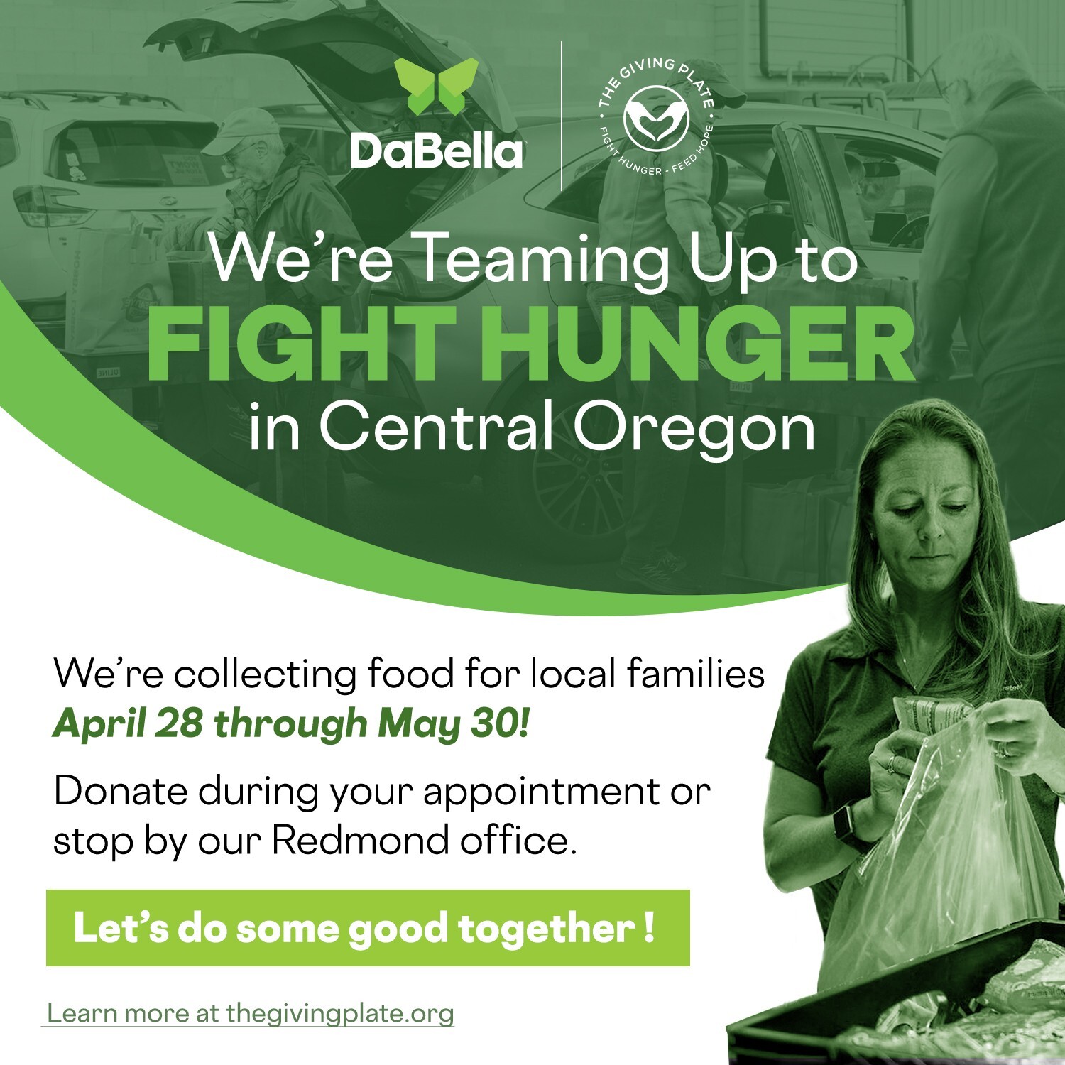 DaBella Partners With The Giving Plate in Bend, OR