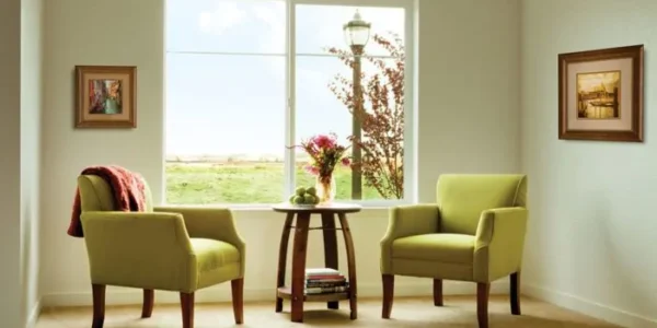 Replacement Sliding Windows in a living room