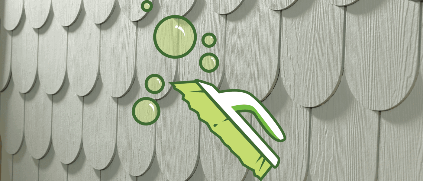 Cleaning home siding