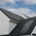 Roof with GAF's TImberline Solar Shingles