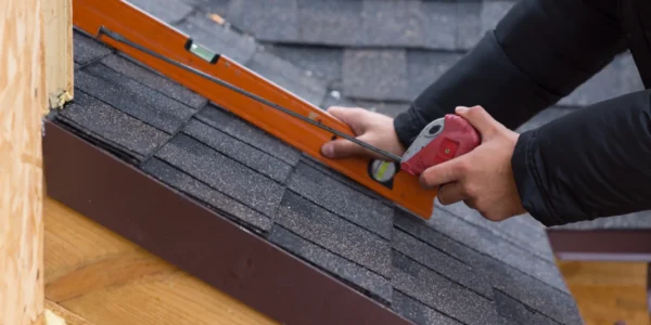 Measuring roof pitch