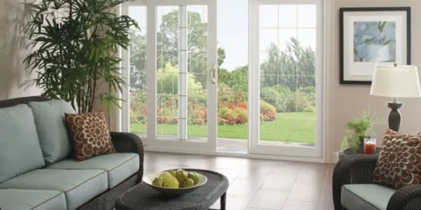 Sliding Patio Doors connected to a living room