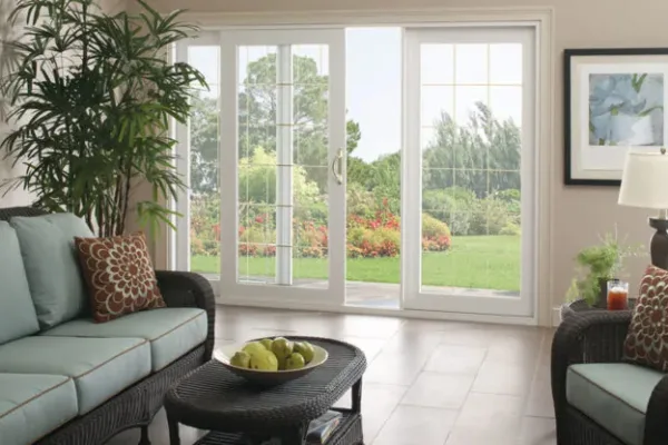 Sliding Patio Doors connected to a living room
