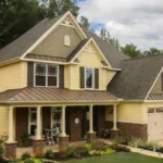 James Hardie® Hardie Lap Siding, Trim And Straight Edge Shingle®Sail Cloth Hardie Lap Siding, Arctic White Trim, Mountain Sage Straight Edge Shingle