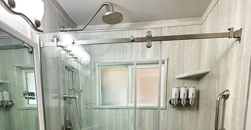 Shower with Sliding Window