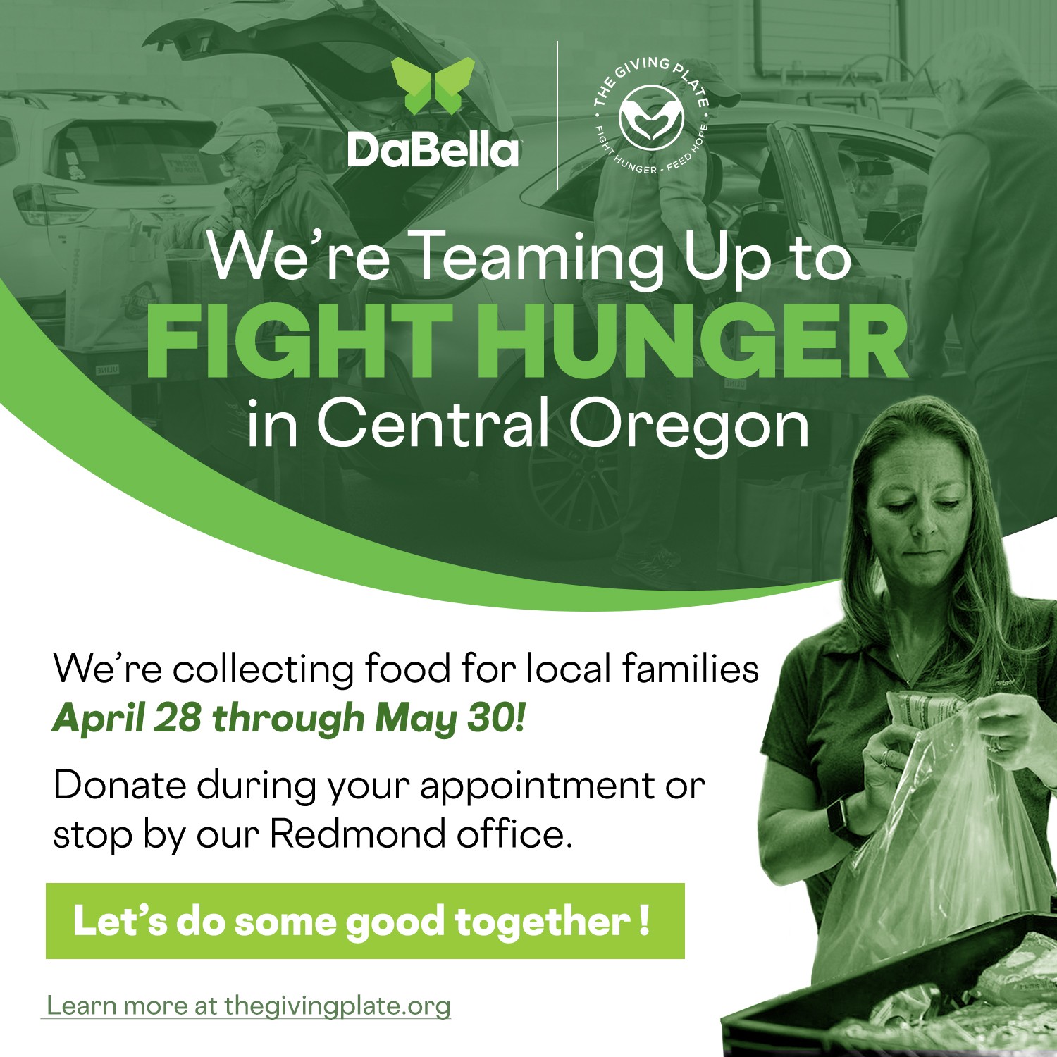 DaBella se asocia con The Giving Plate en Bend, OR